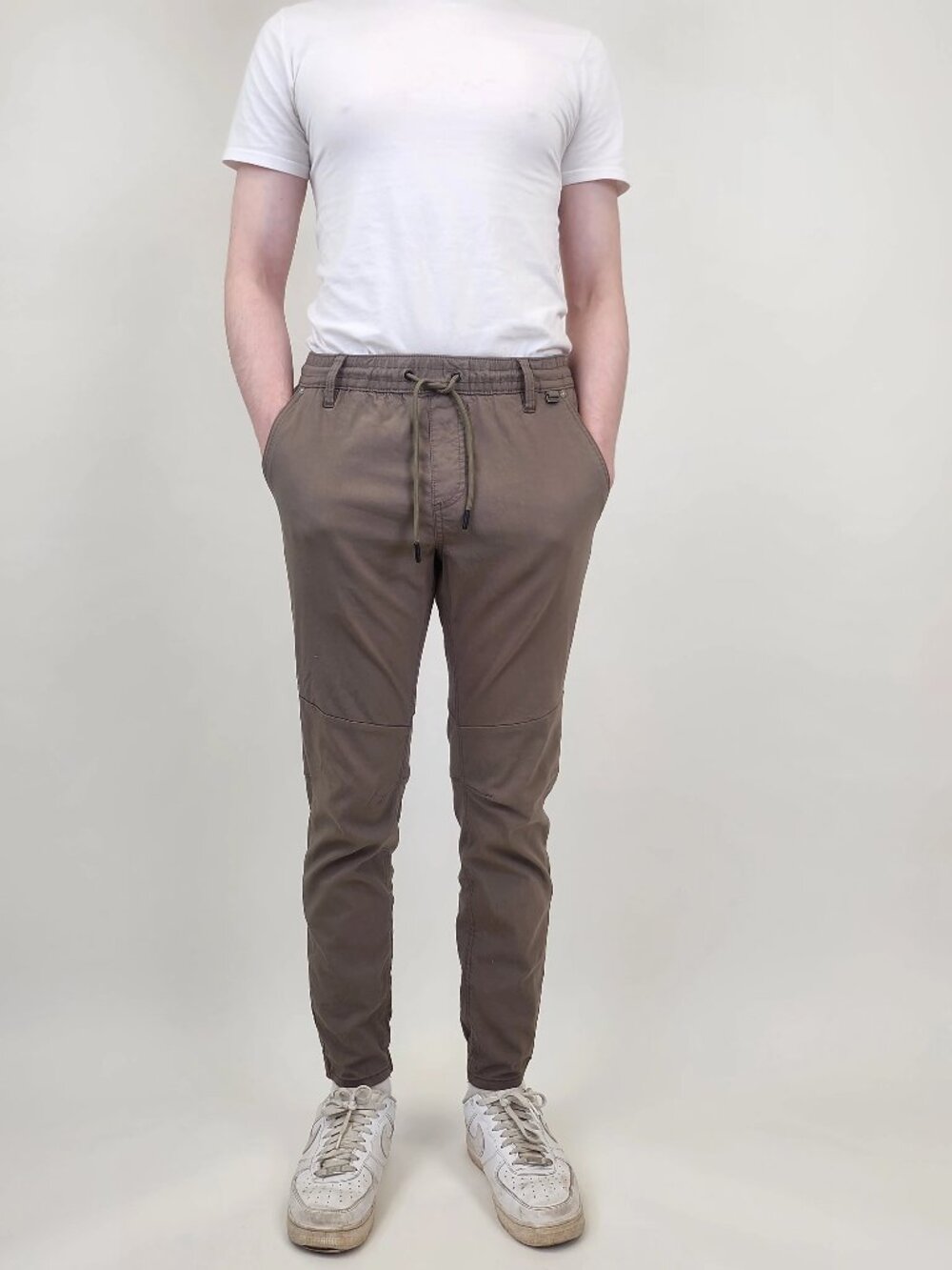 Projek Raw Olive Drawstring Pull On Bungee Jogger/13925